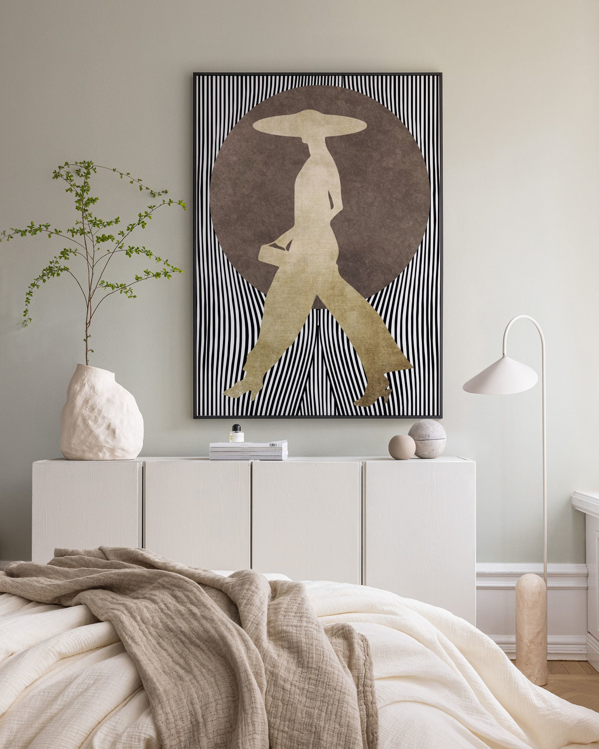 Boris Draschoff  Kubistika - La Madame Noir Canvas print