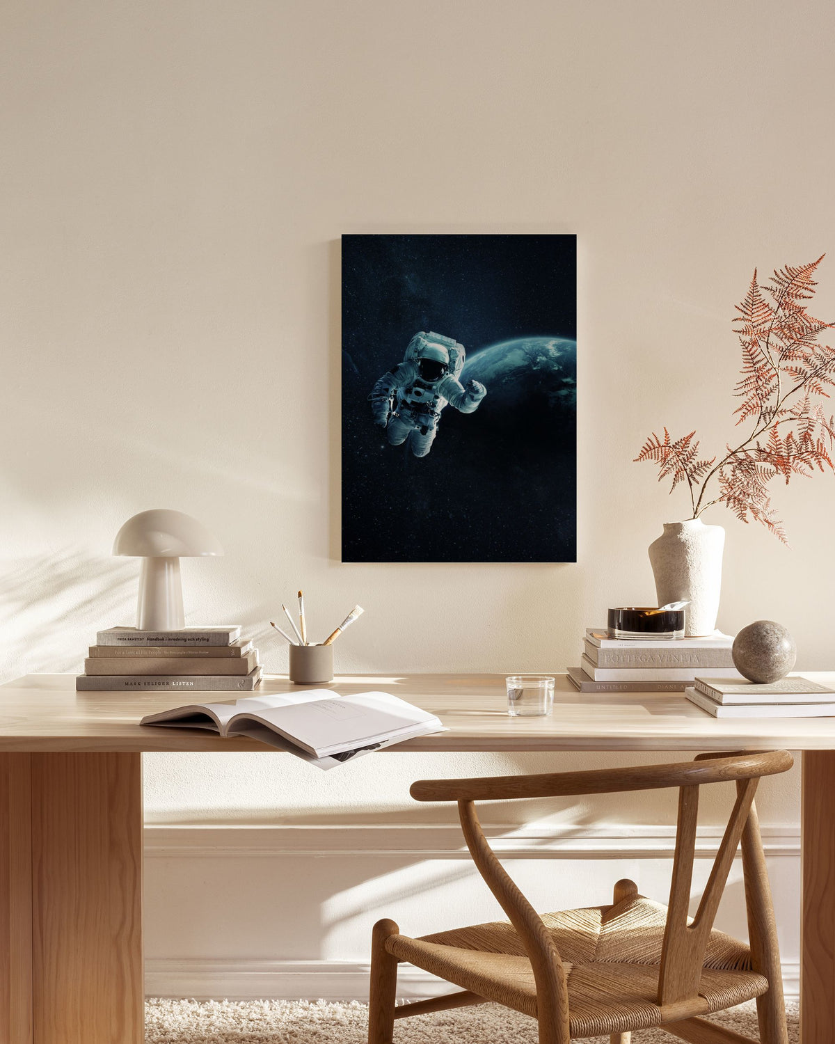Astronaut In Space Canvas print