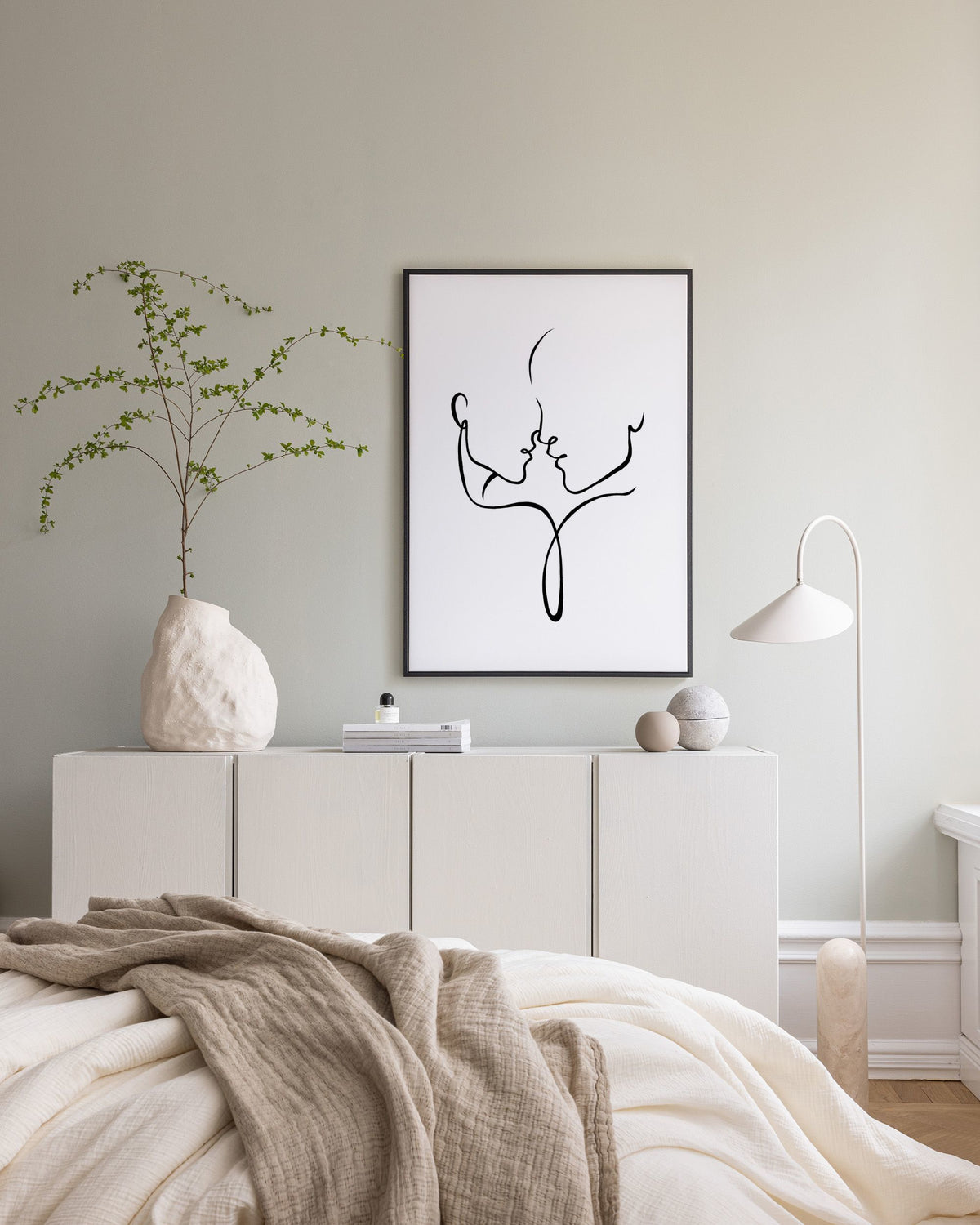 Almost Kiss Canvas print