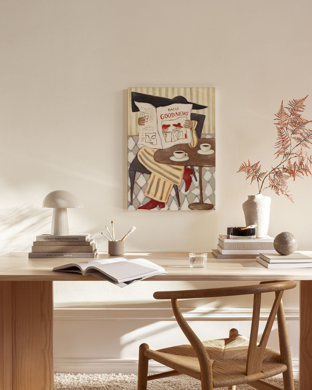 The Good News Café Canvas print