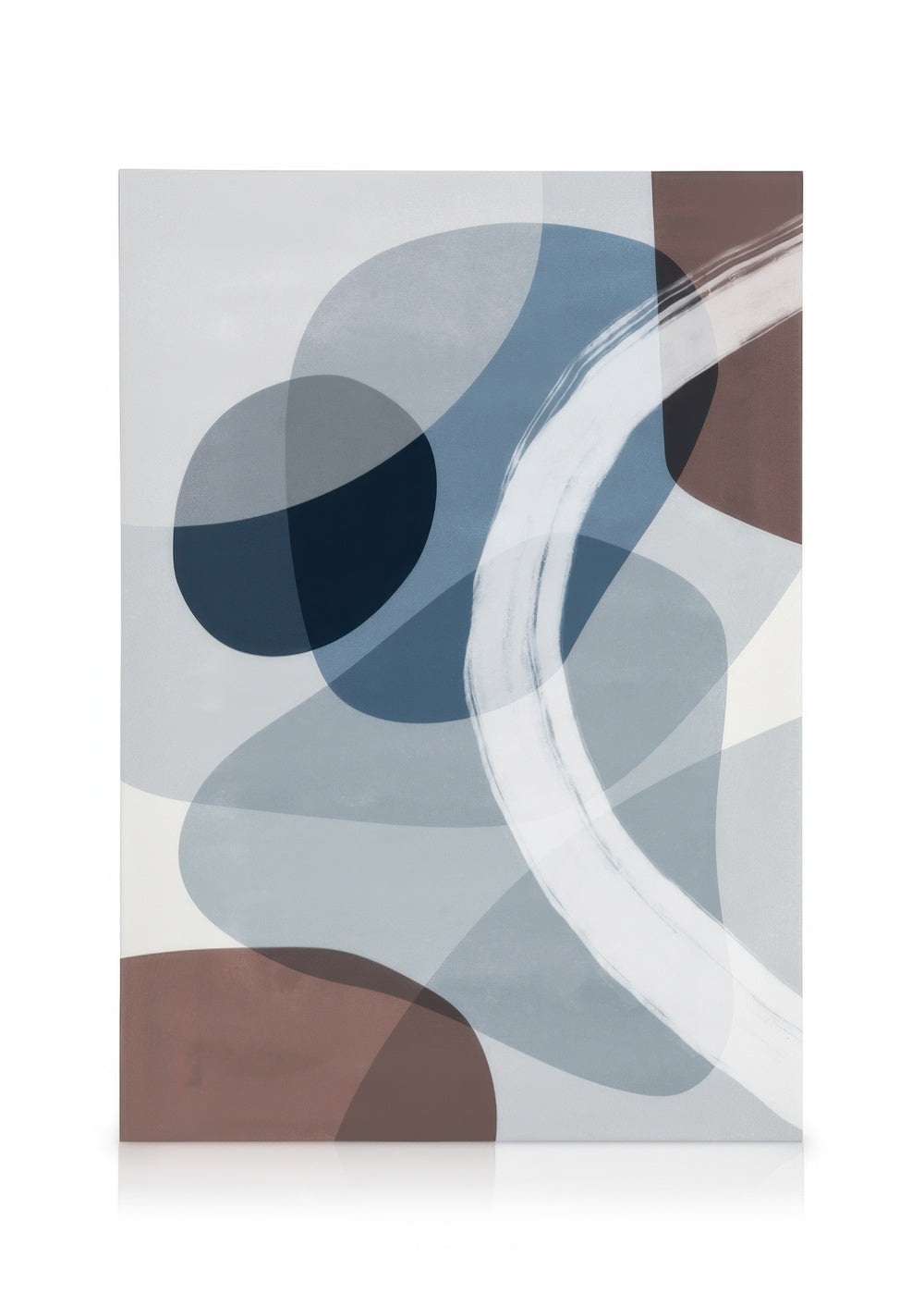 Abstract Blue Shapes No2 Canvas print