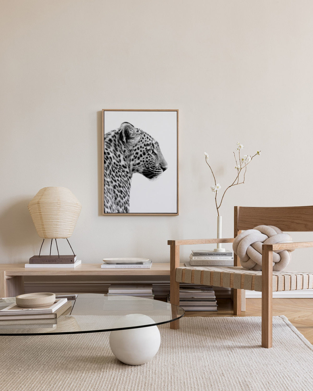 Leopard Profile Canvas print