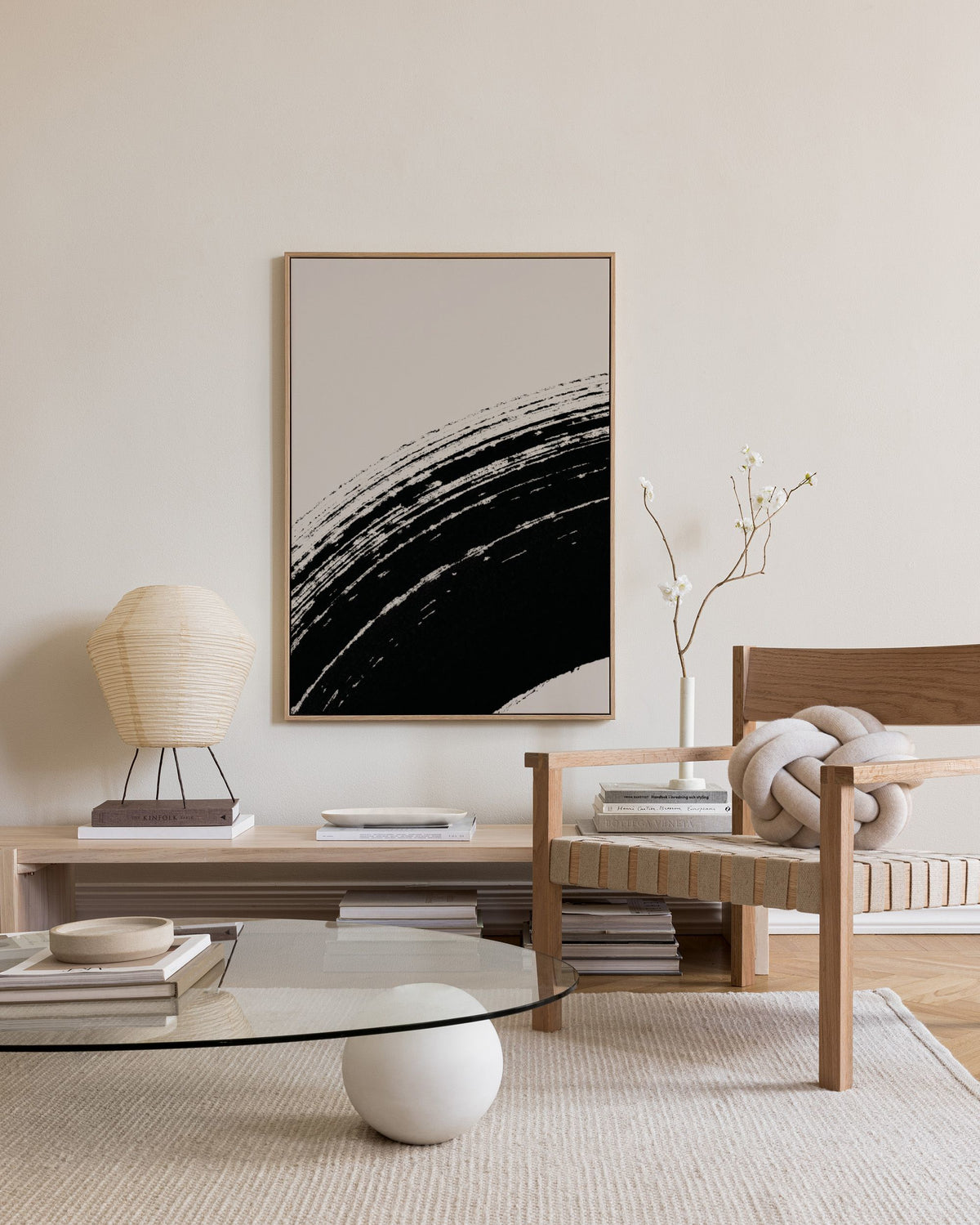 Zen Curves No3 Canvas print