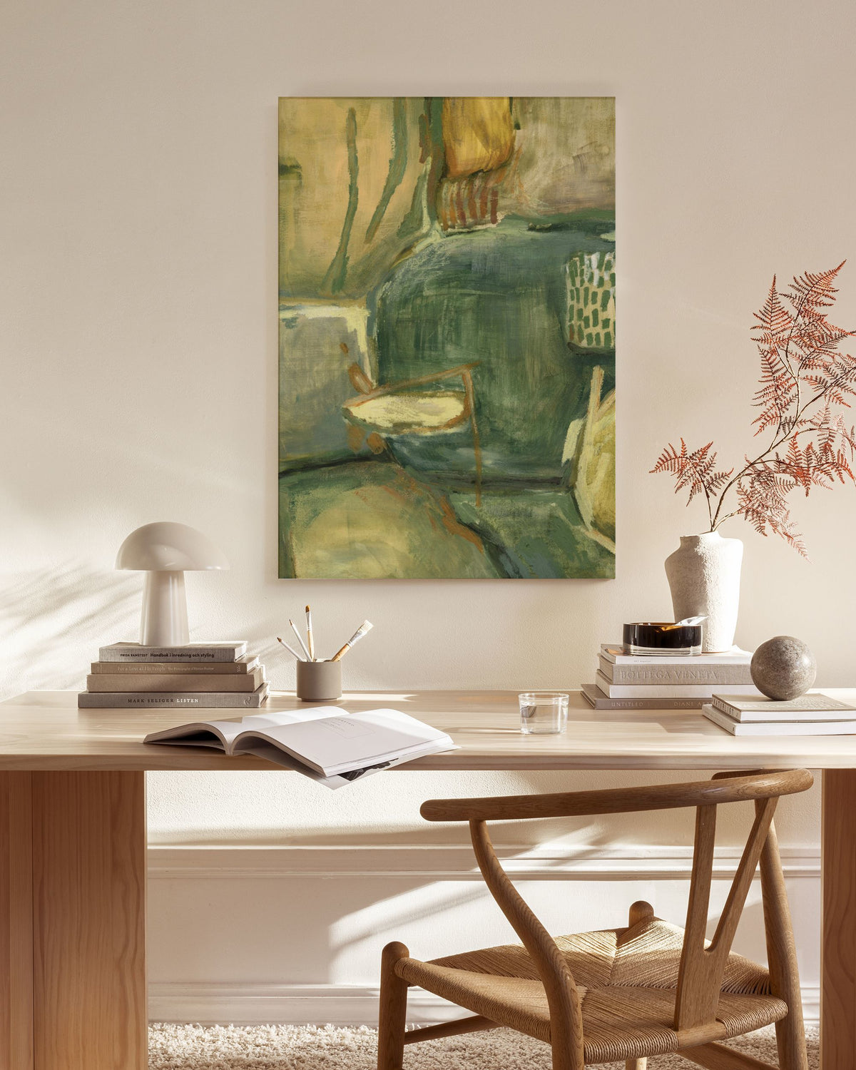 Abstract Greenscape Canvas print