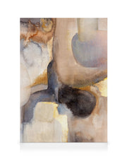 Golden Watercolor No1 Canvas print