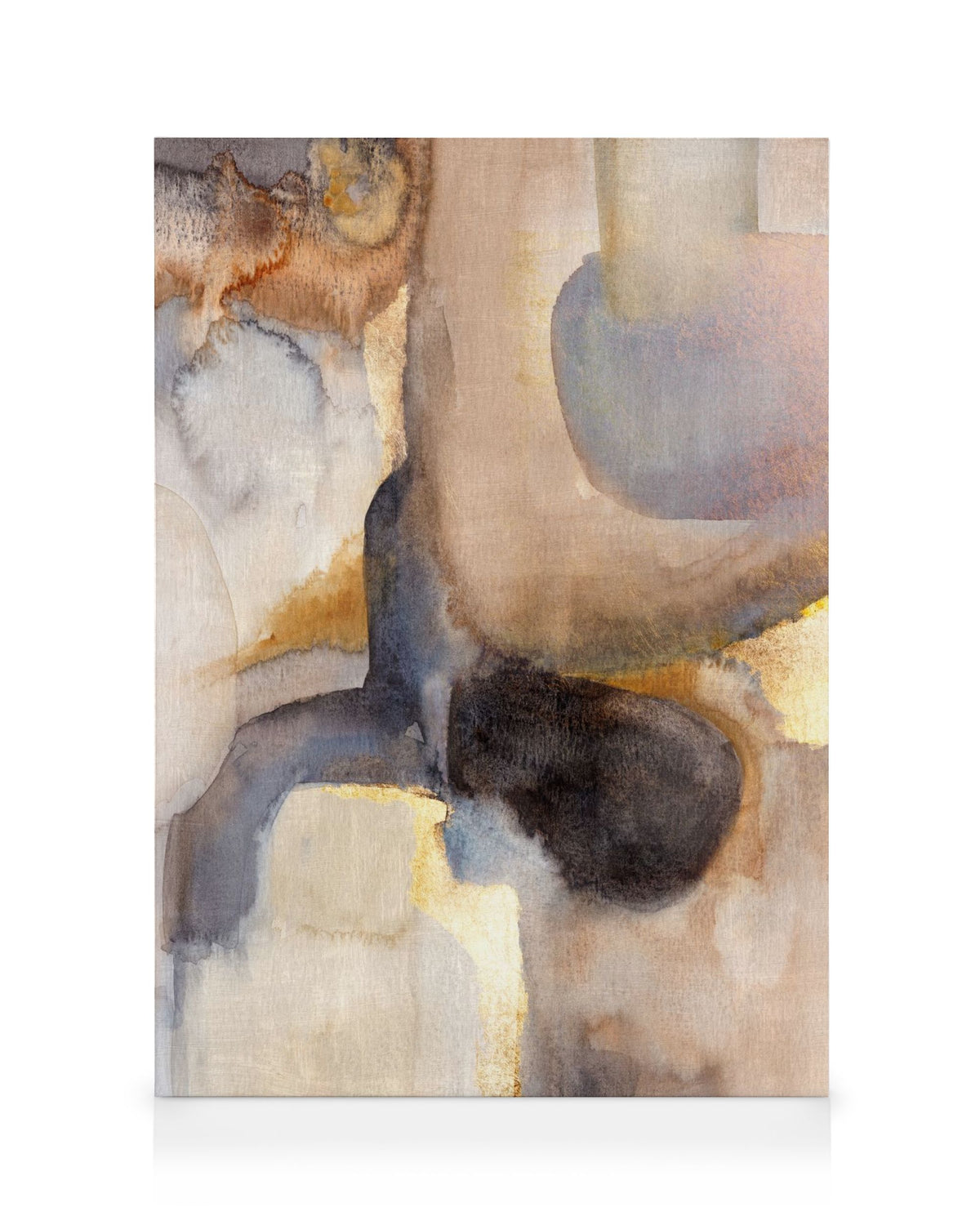 Golden Watercolor No1 Canvas print