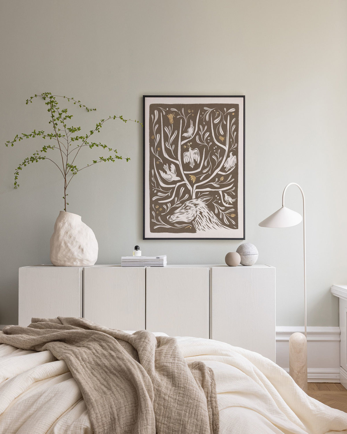 Antler Garden Canvas print