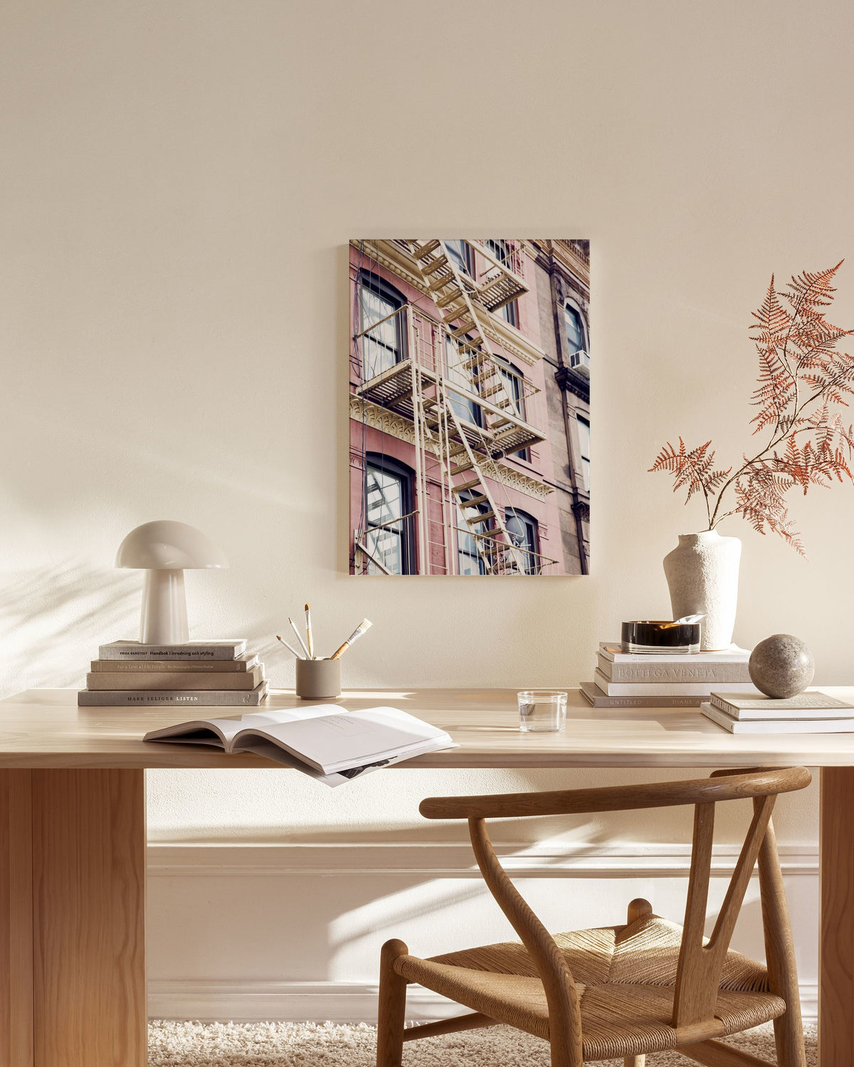 Pink Fire Escape Canvas print