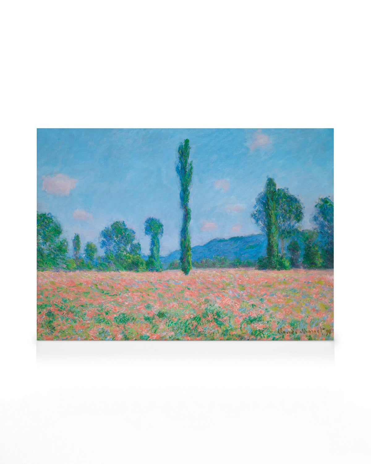 Monet - Poppy Field (Giverny) Canvas print