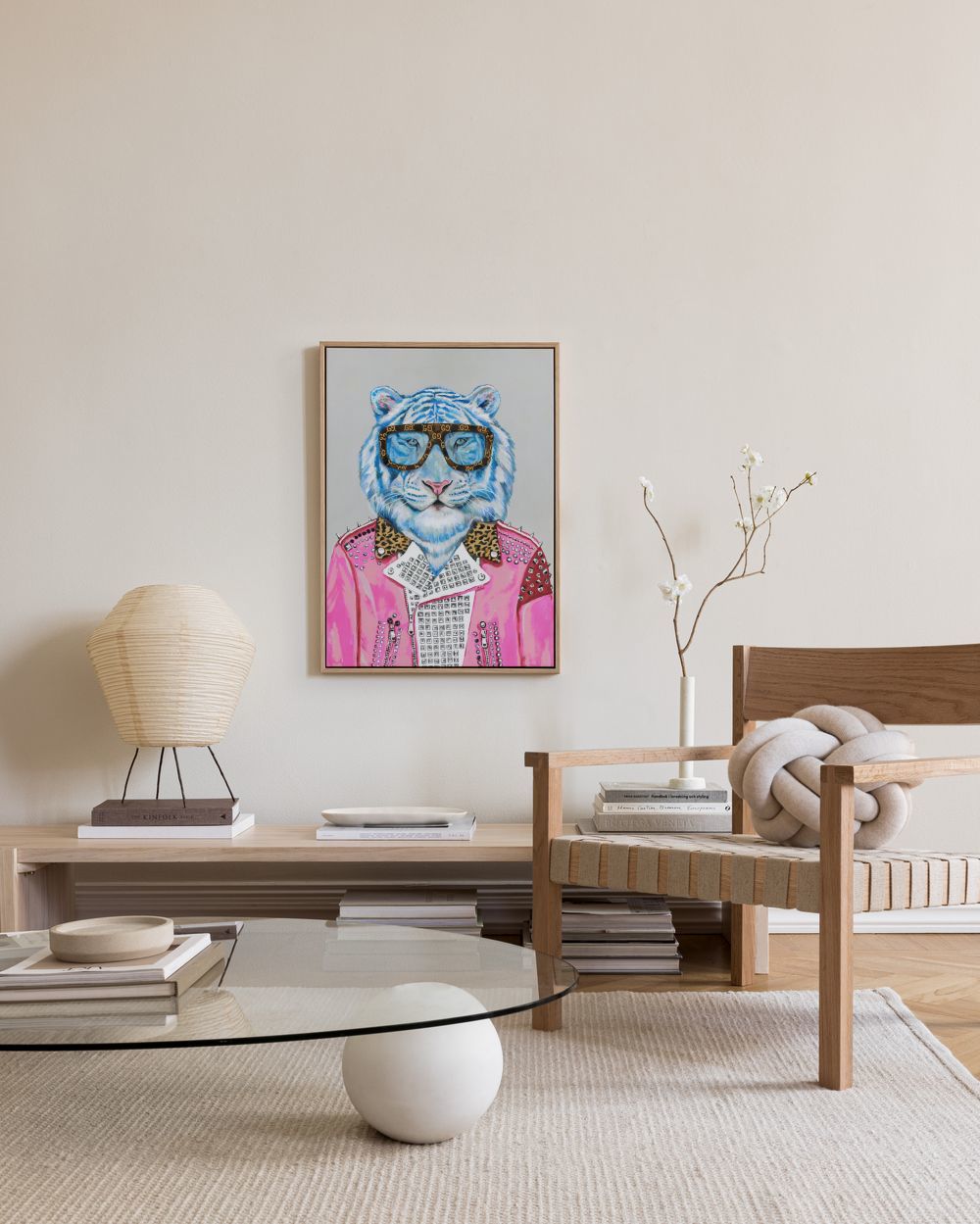 Heather Perry - Artsy Blue Tiger Canvas print