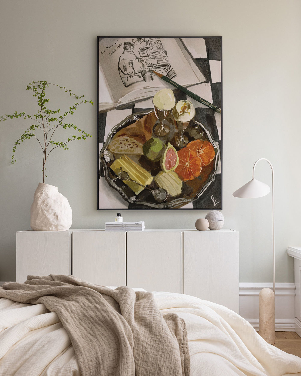 Ekaterina Zagorska - Parisian Breakfast Canvas print