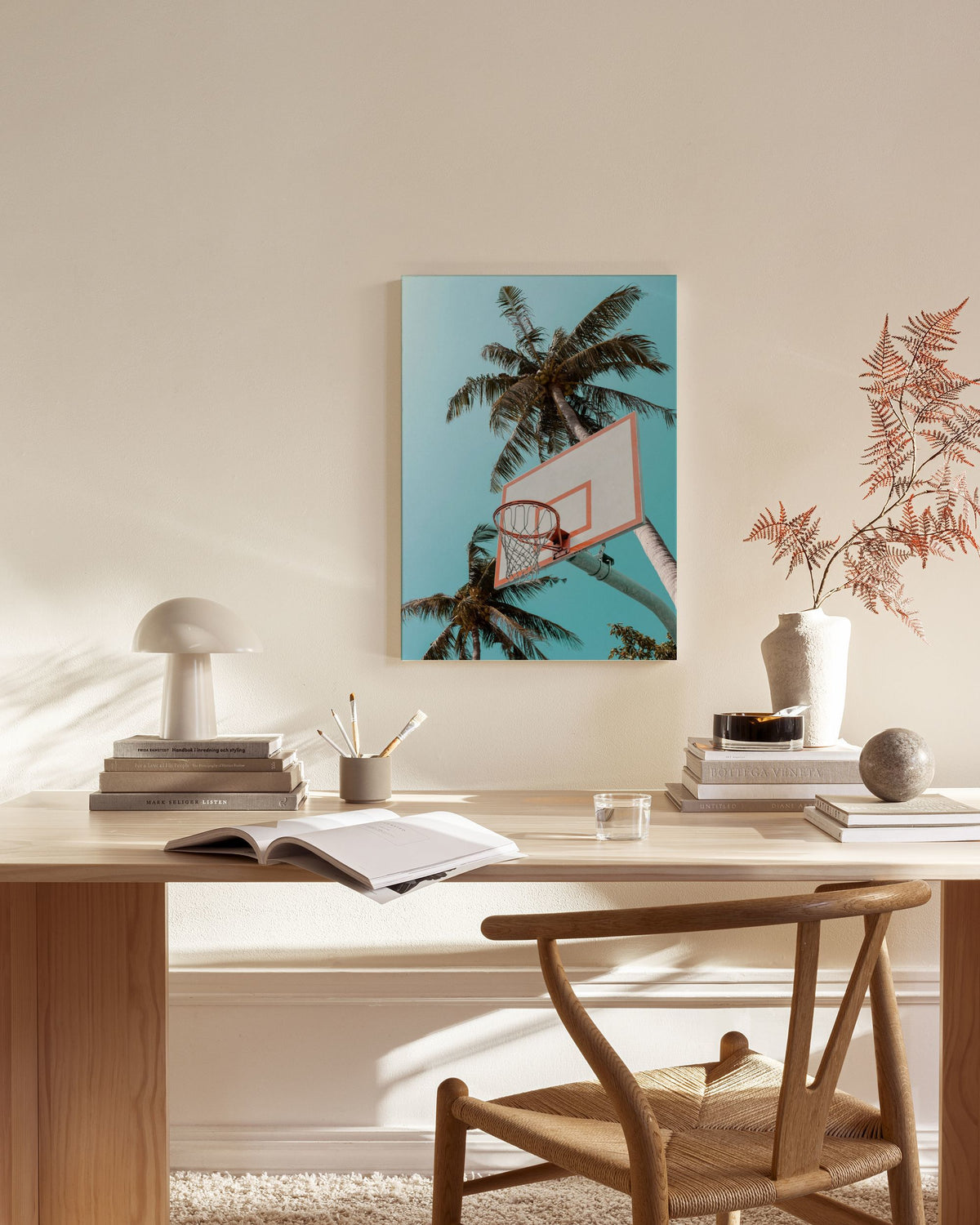 Basketball Palms Canvas print