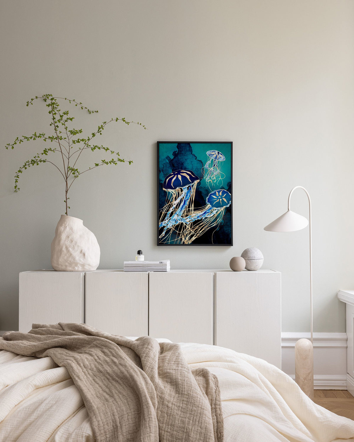 SpaceFrog Designs - Metallic Jellyfish III Canvas print