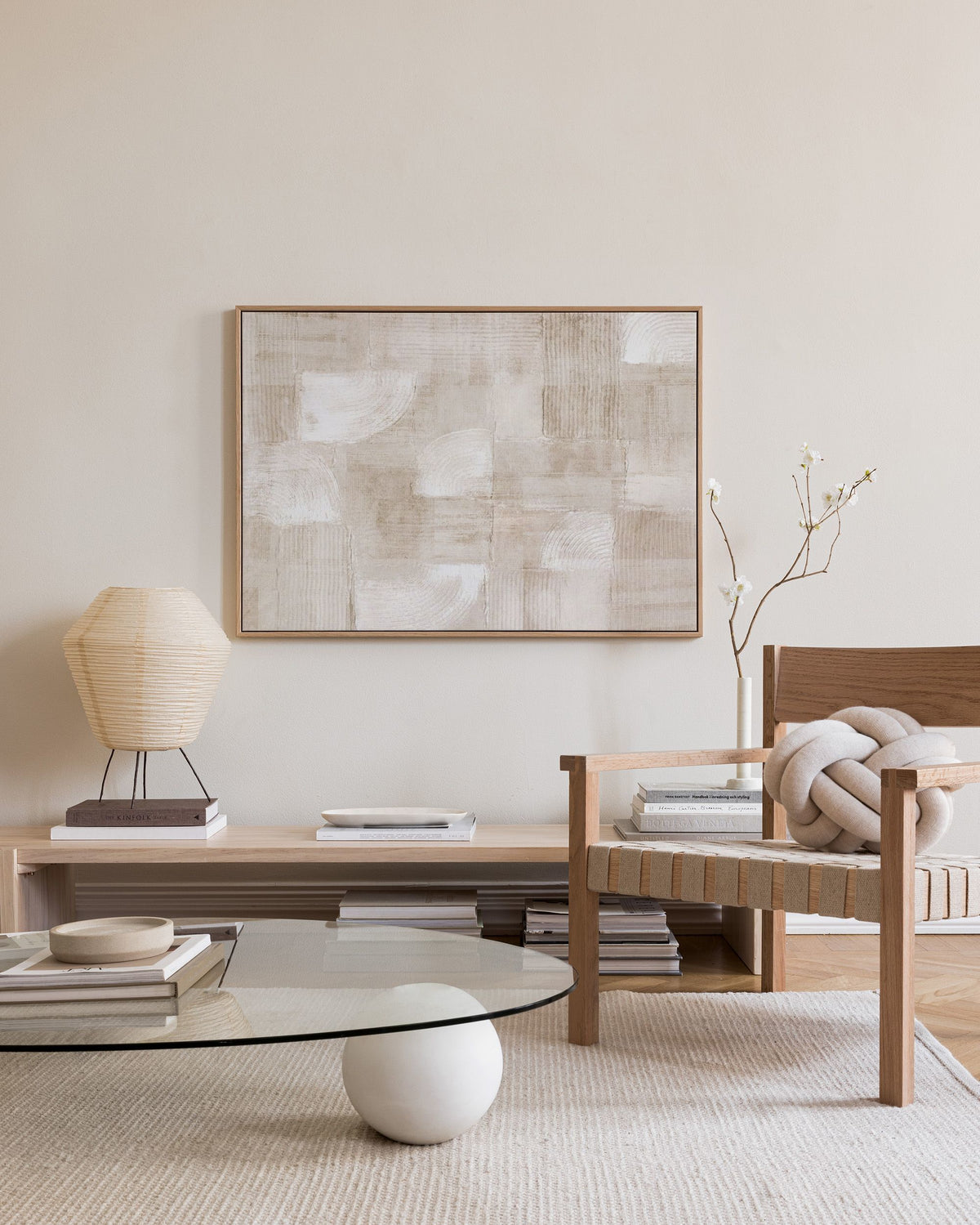The Art of Beige Canvas print
