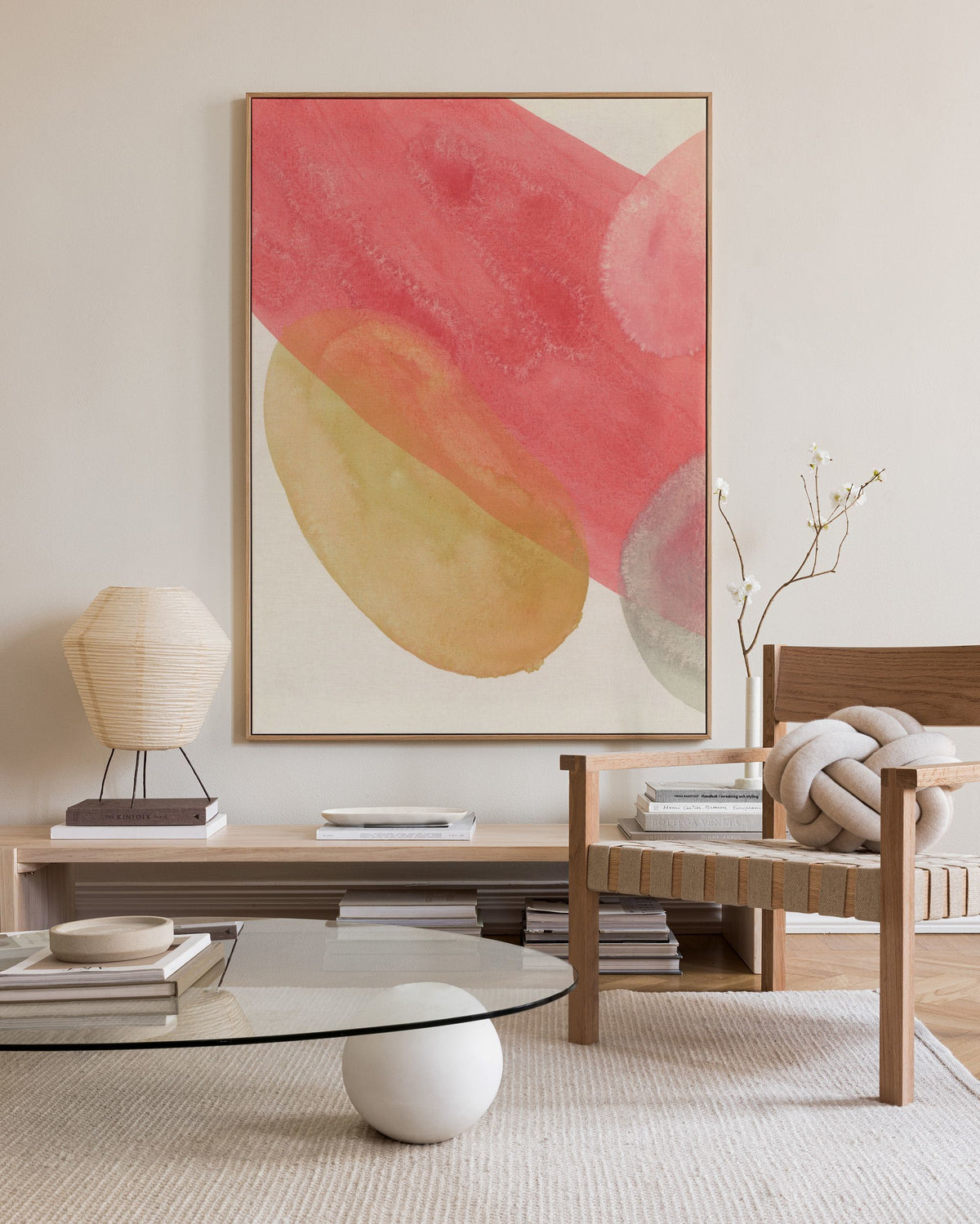 Flowy Forms No1 Canvas print