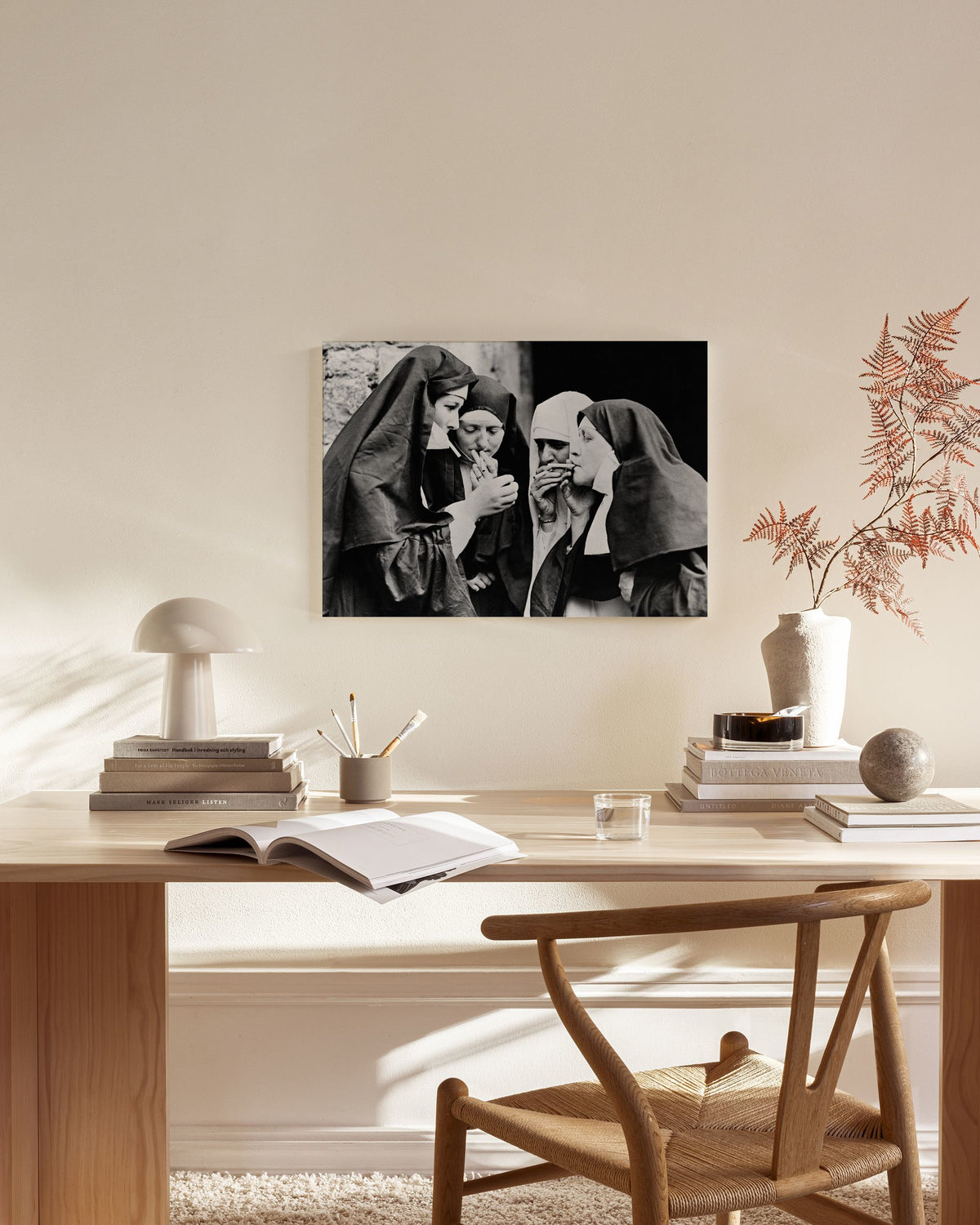 Nuns Smoking Canvas print