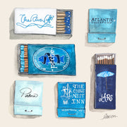 Larsen McDowell Art - Matchbook Collection Blue Poster