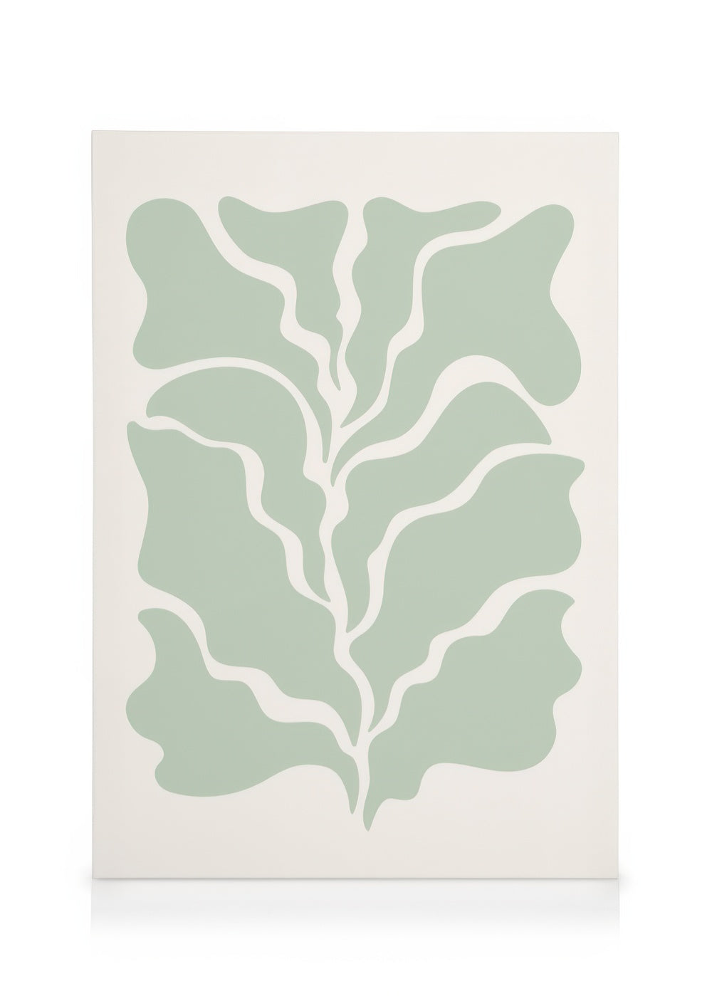 Graphic Green Leaf Canvas print