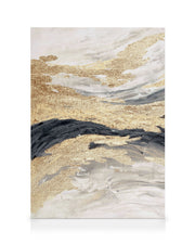 Gold Wave No1 Canvas print