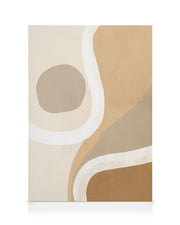 Warm Shapes No1 Canvas print