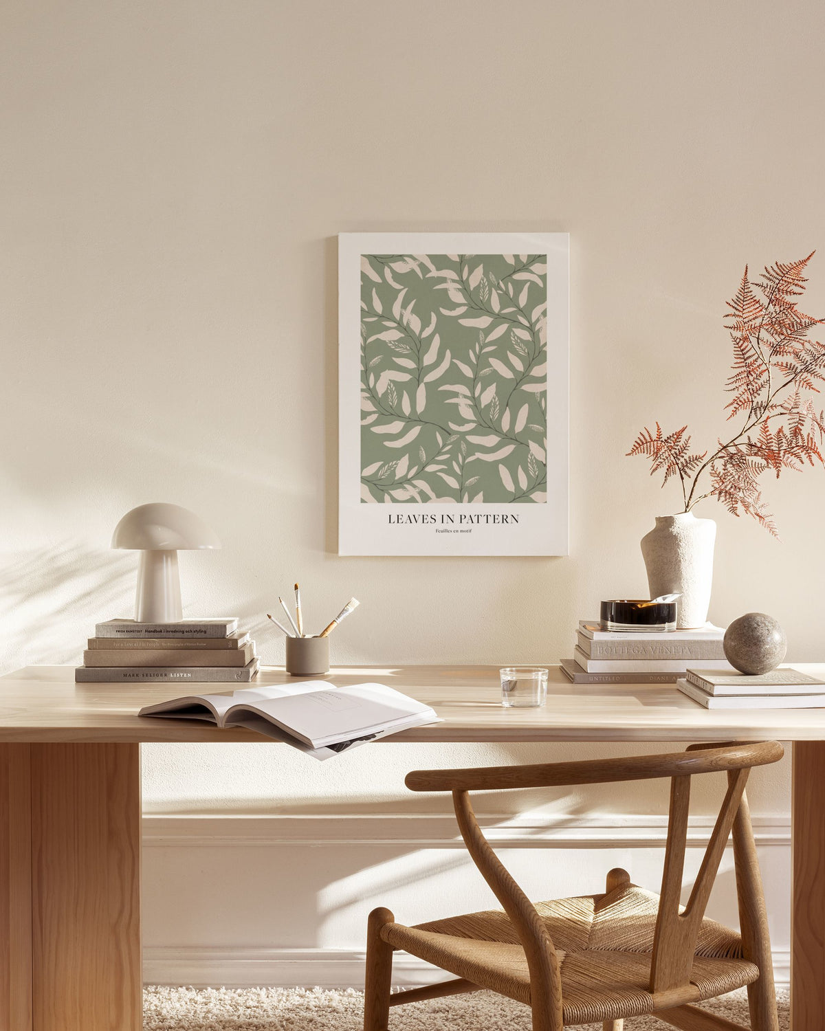 Leaves in Pattern Canvas print