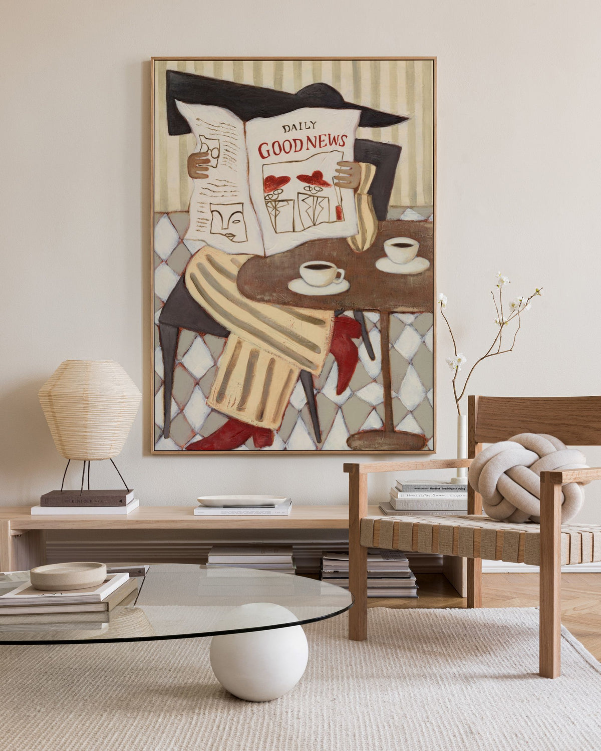 The Good News Café Canvas print