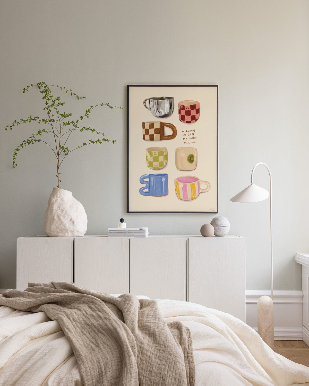 Loïs Langenberg - Willing to share my Coffe with you Canvas print