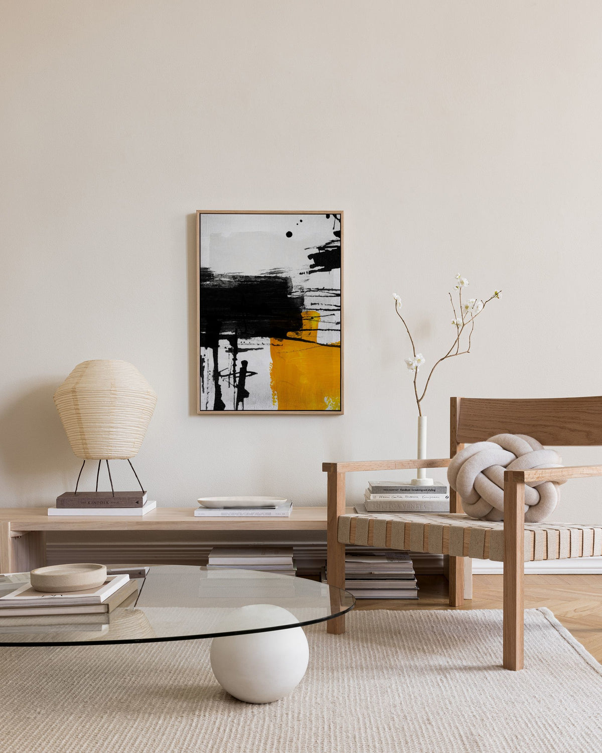 Yellow Abstract No2 Canvas print