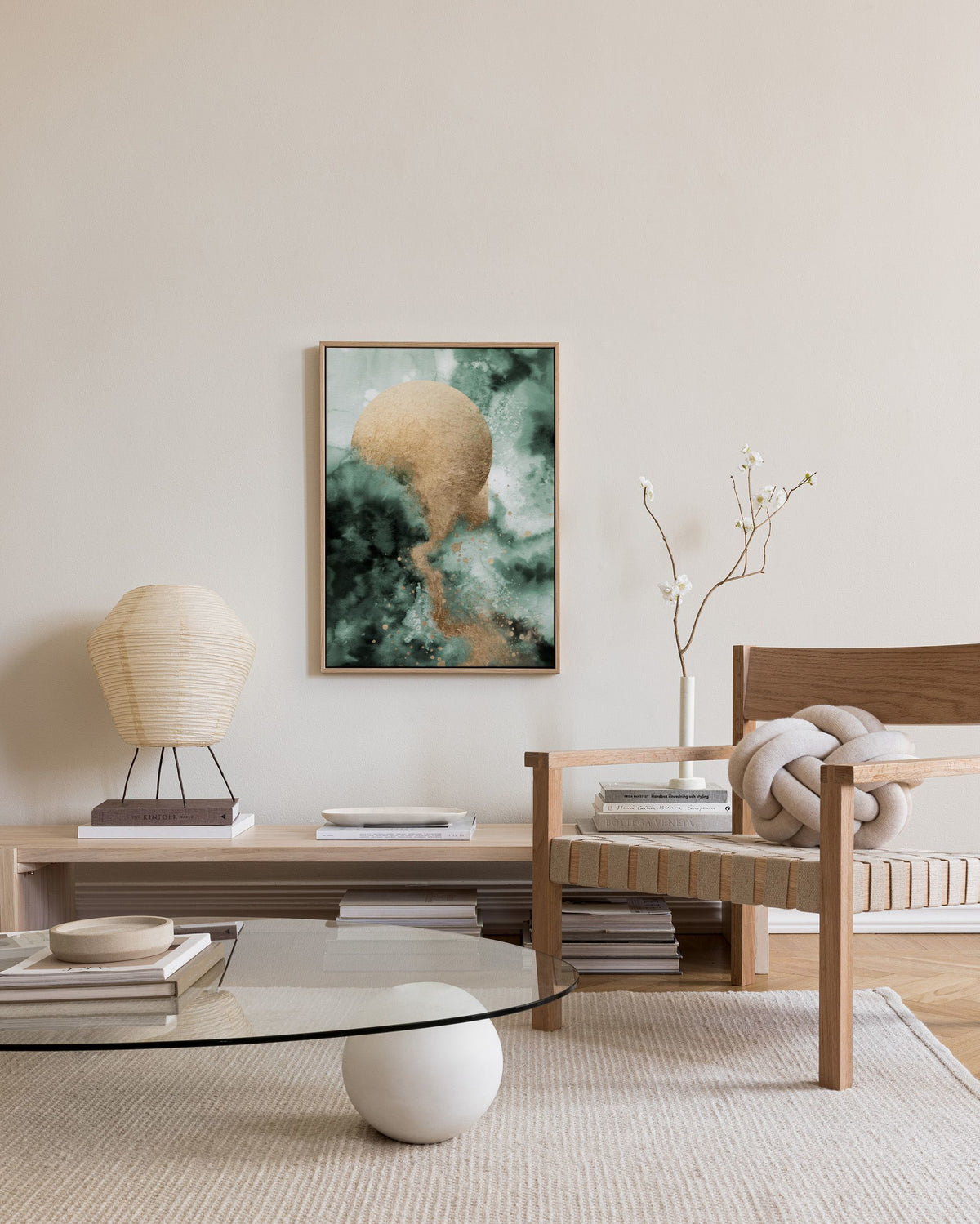 Golden Circle Canvas print