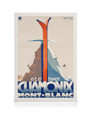 Chamonix Vintage Canvas print