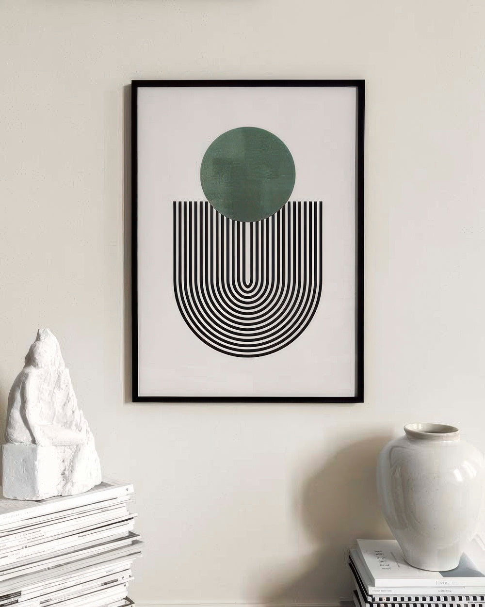 Mid Century Green No1 Print