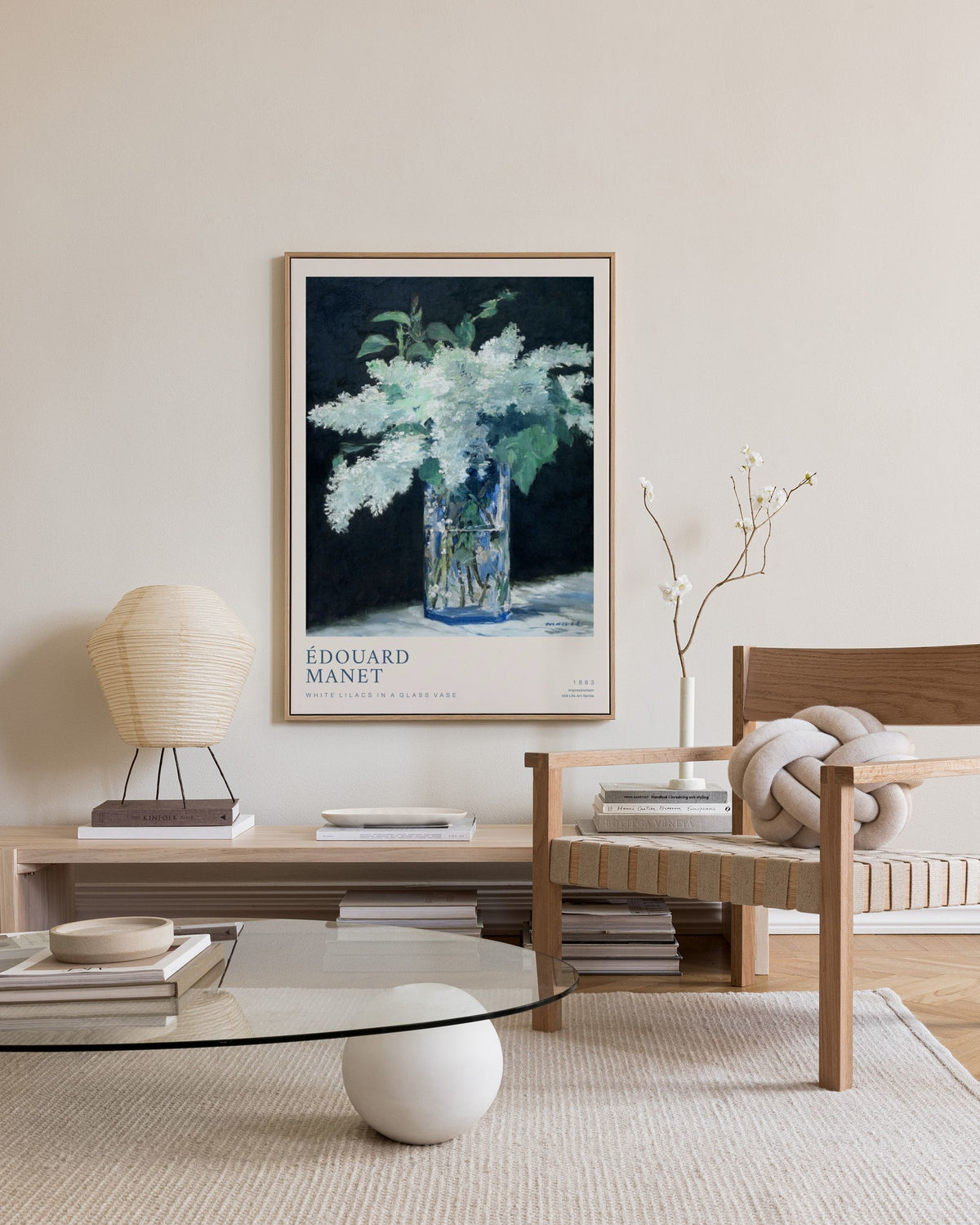 Édouard Manet - White Lilacs in a Glass Vase Canvas print