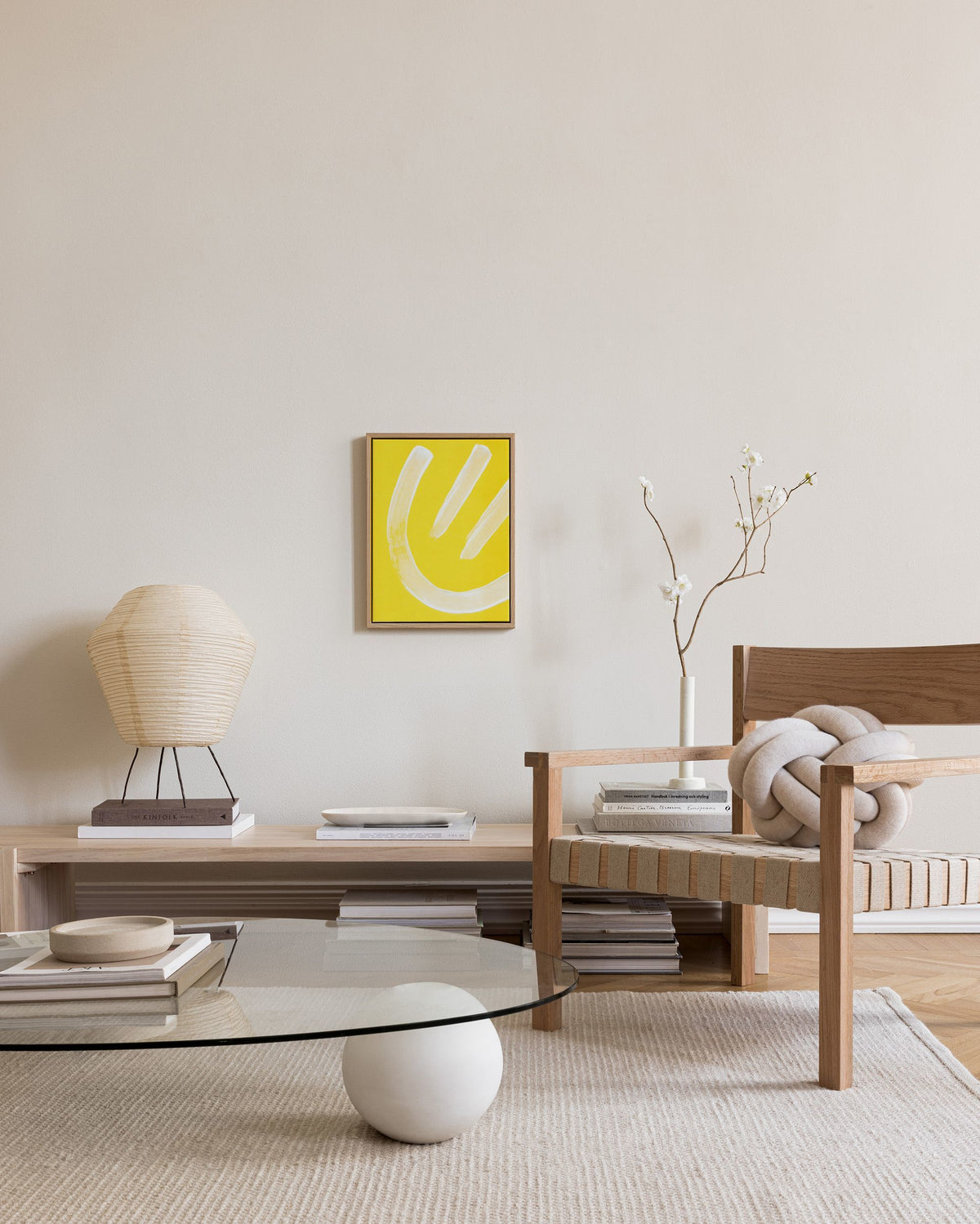 Yellow Smiley Canvas print