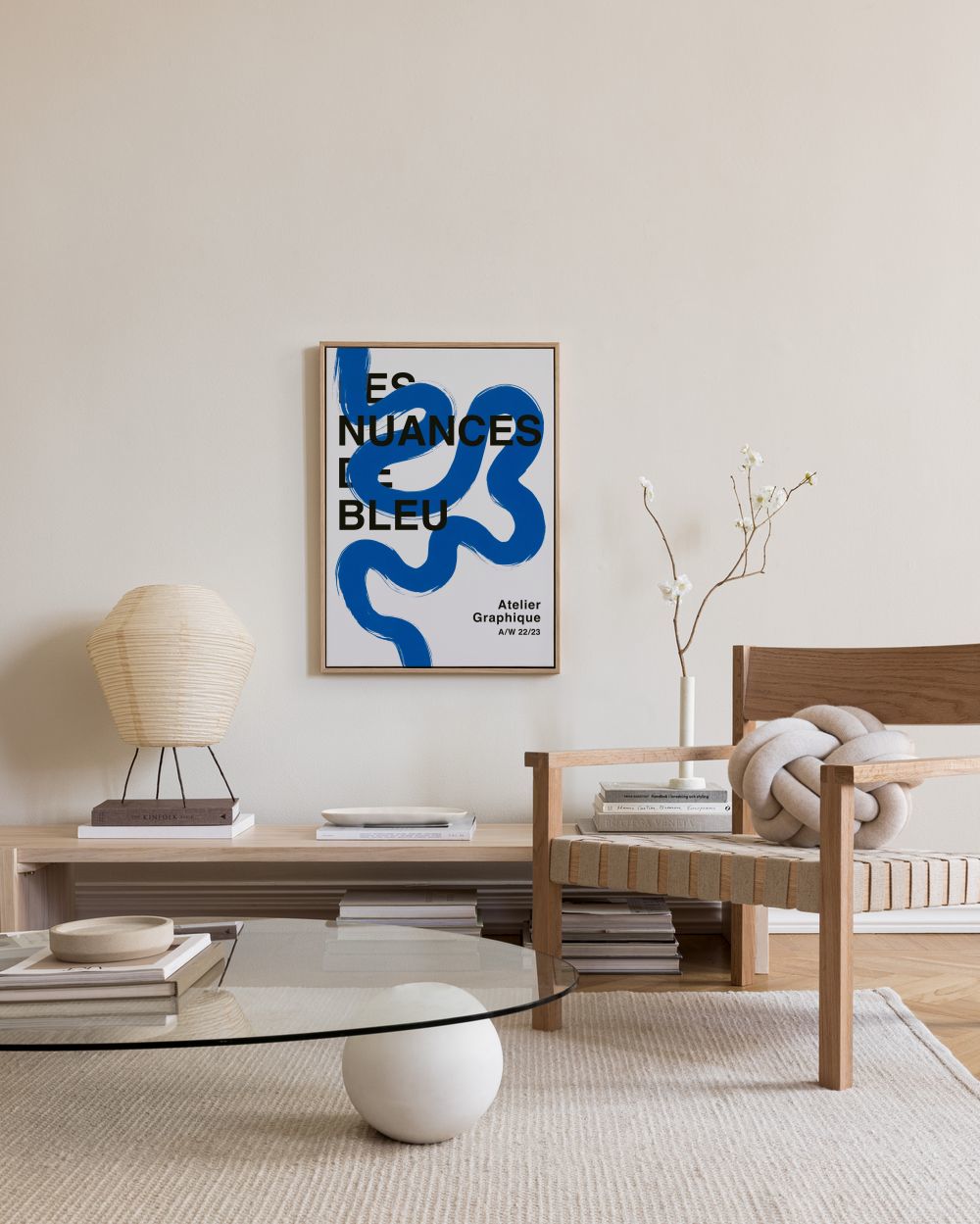 Les Nuances de Bleu Canvas print