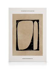 Black and Beige Canvas print