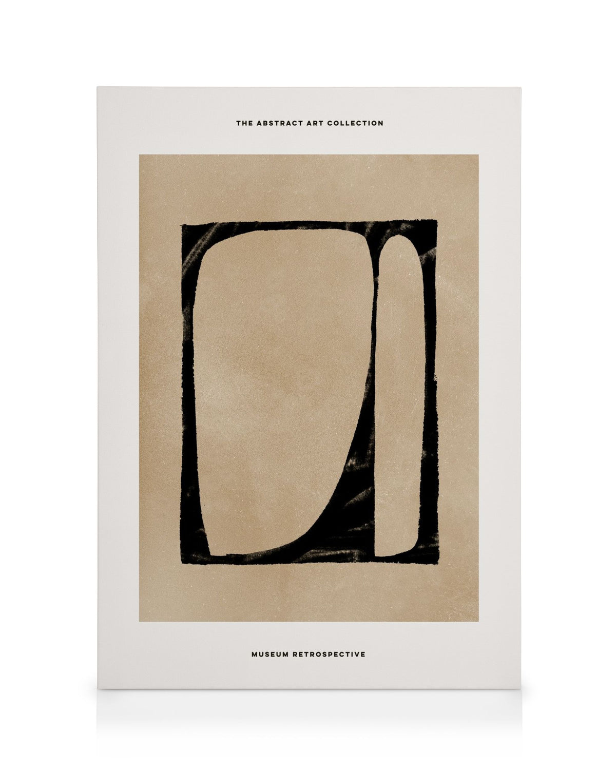 Black and Beige Canvas print