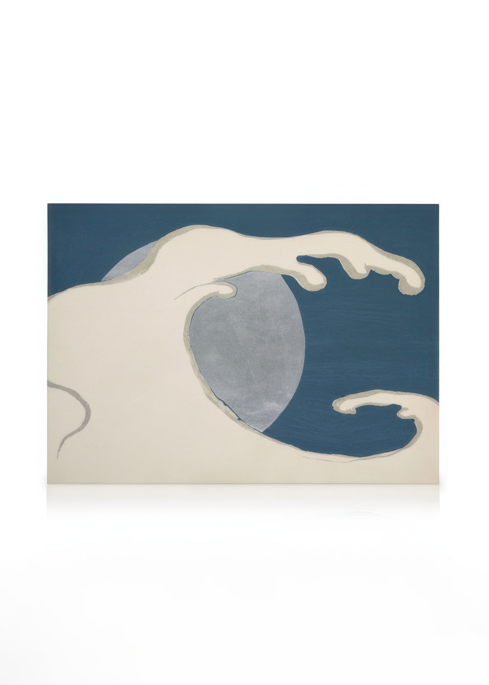 Kamisaka Sekka - Waves and sun from Momoyogusa Canvas print
