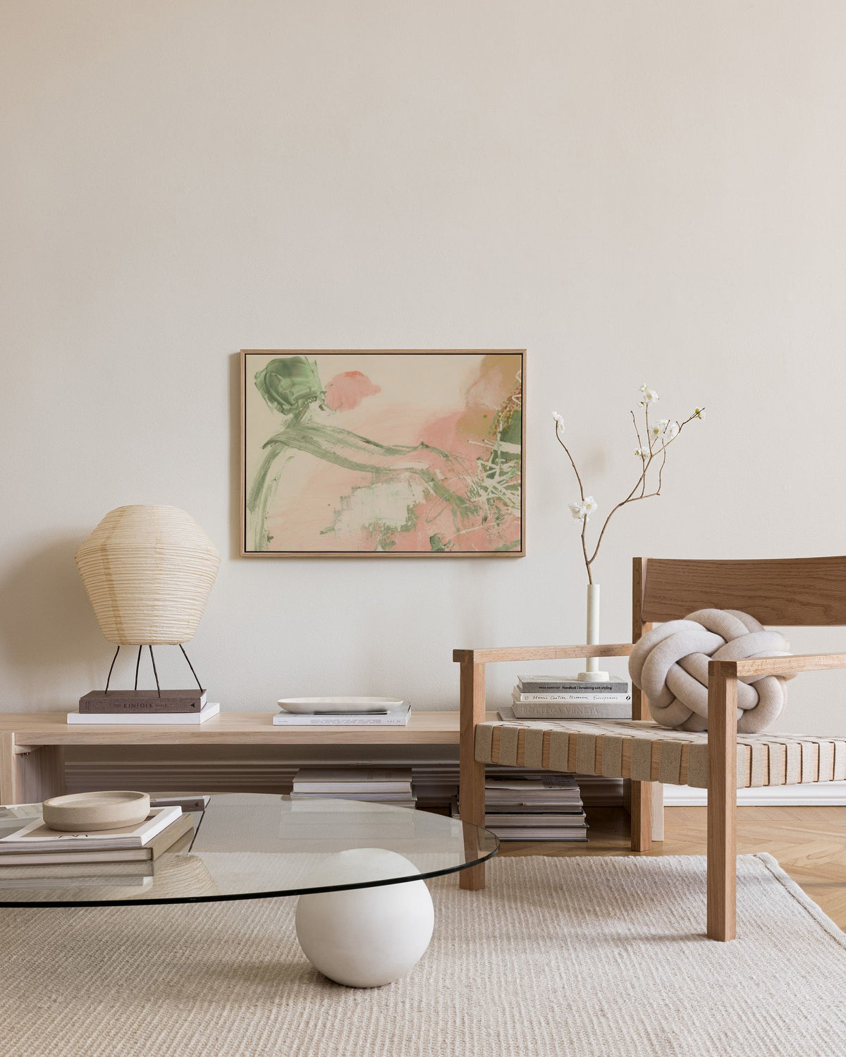 Blush Expression No1 Canvas print
