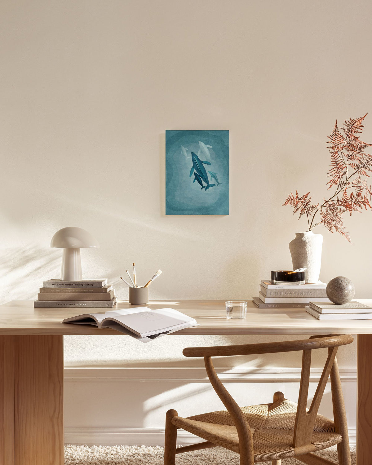 Whales Family Canvas print
