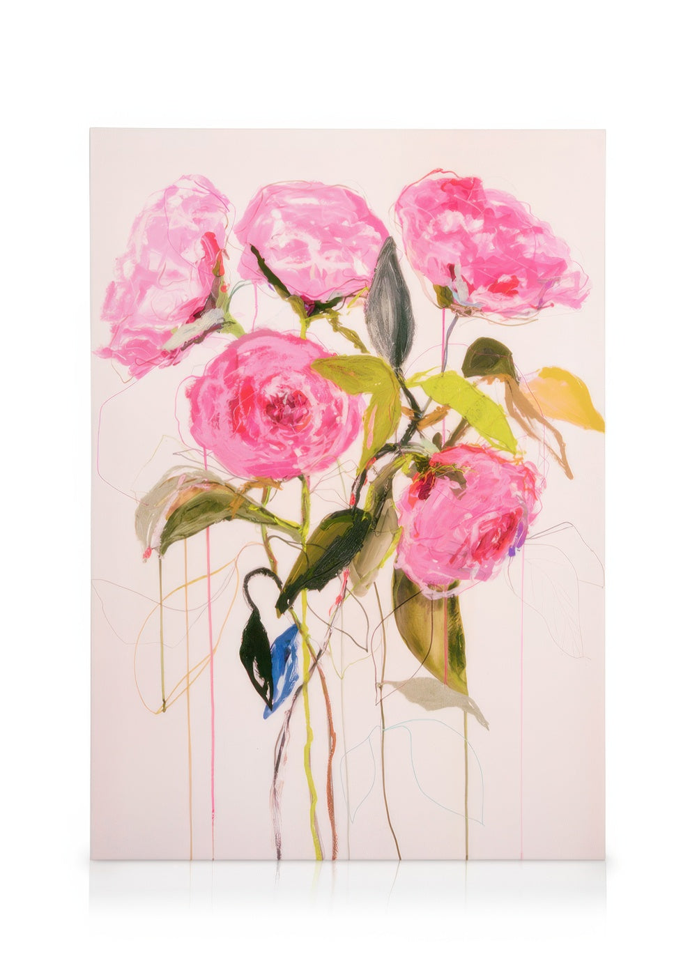 Leigh Viner - Magenta Roses Canvas print
