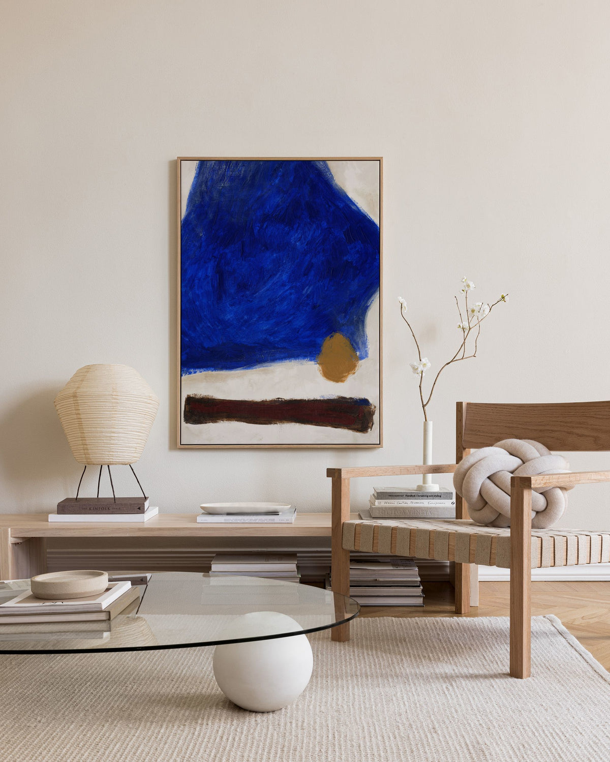 Bold Blue Canvas print