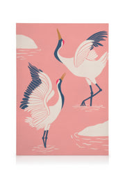 Dancing Cranes Canvas print
