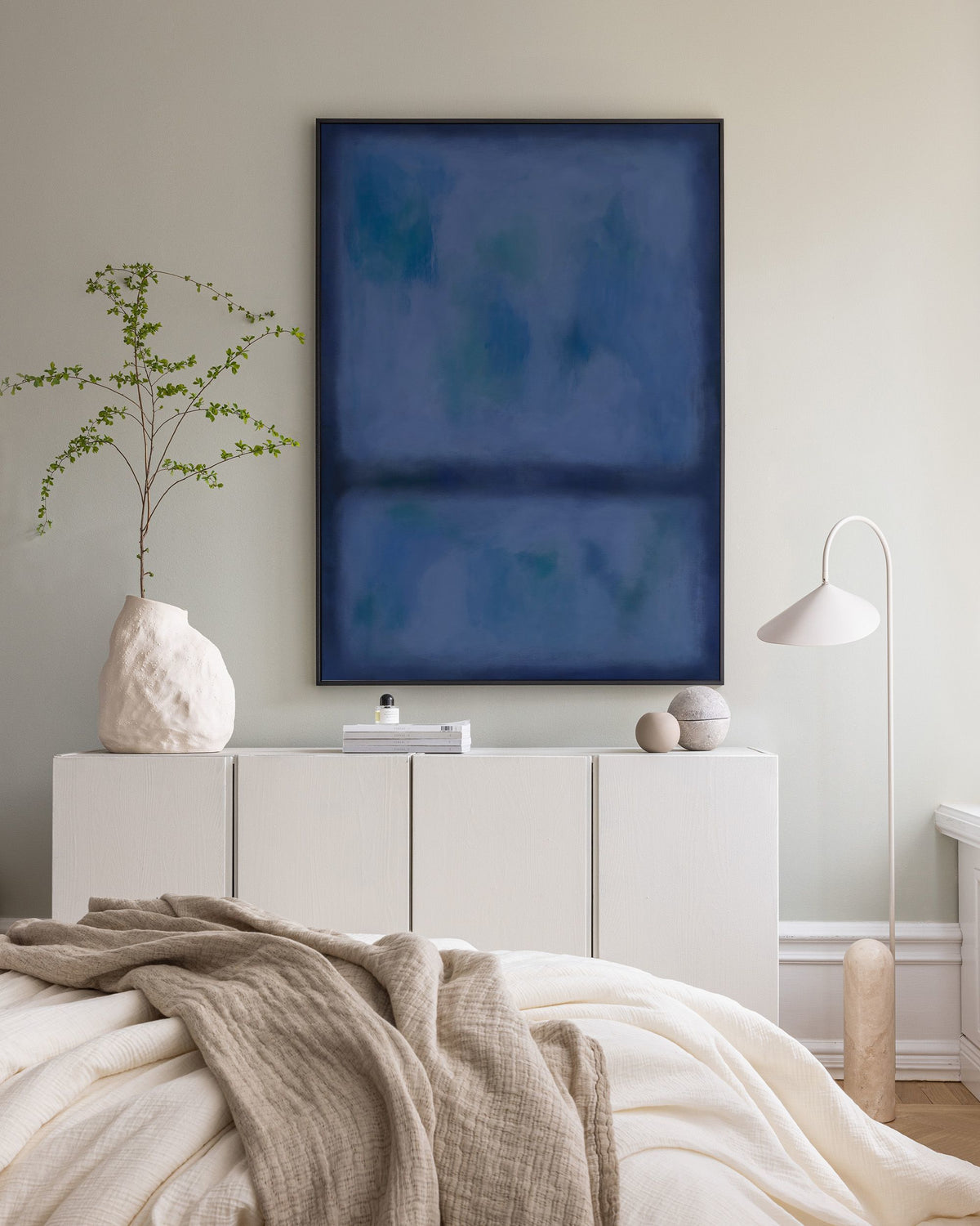 Division in Blue Canvas print
