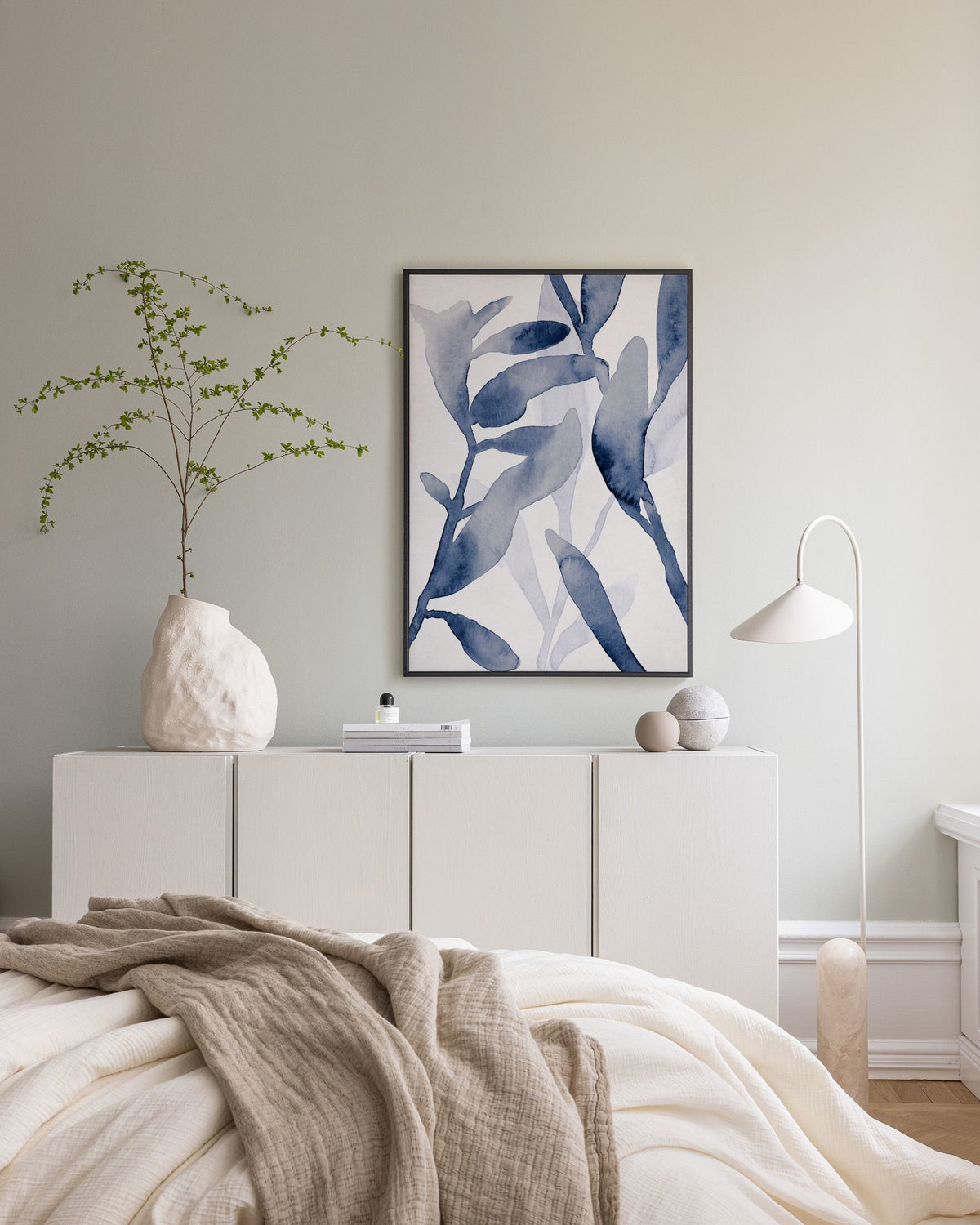 Aquatic Greenery No1 Canvas print