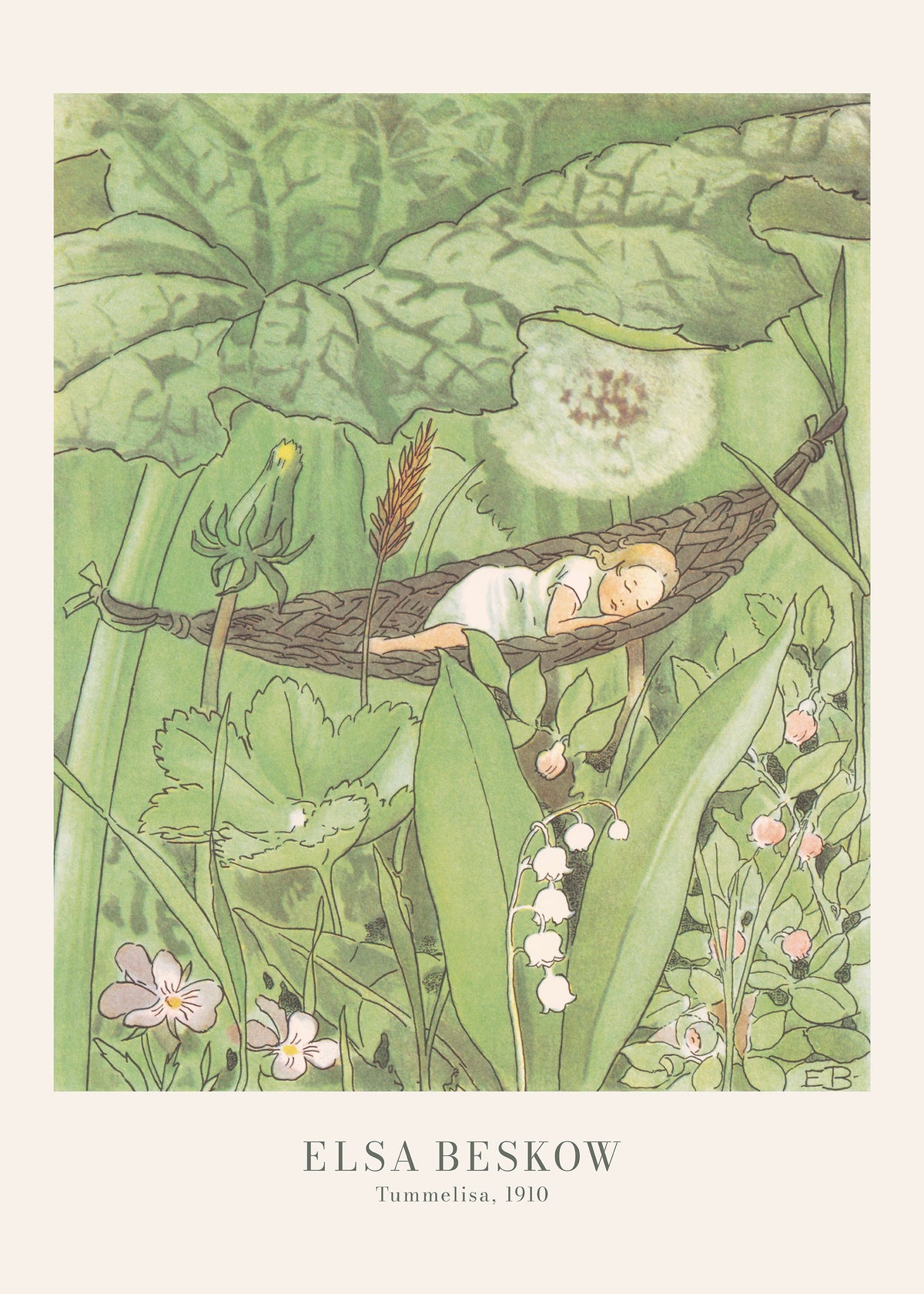 Elsa Beskow - Thumbelina Print
