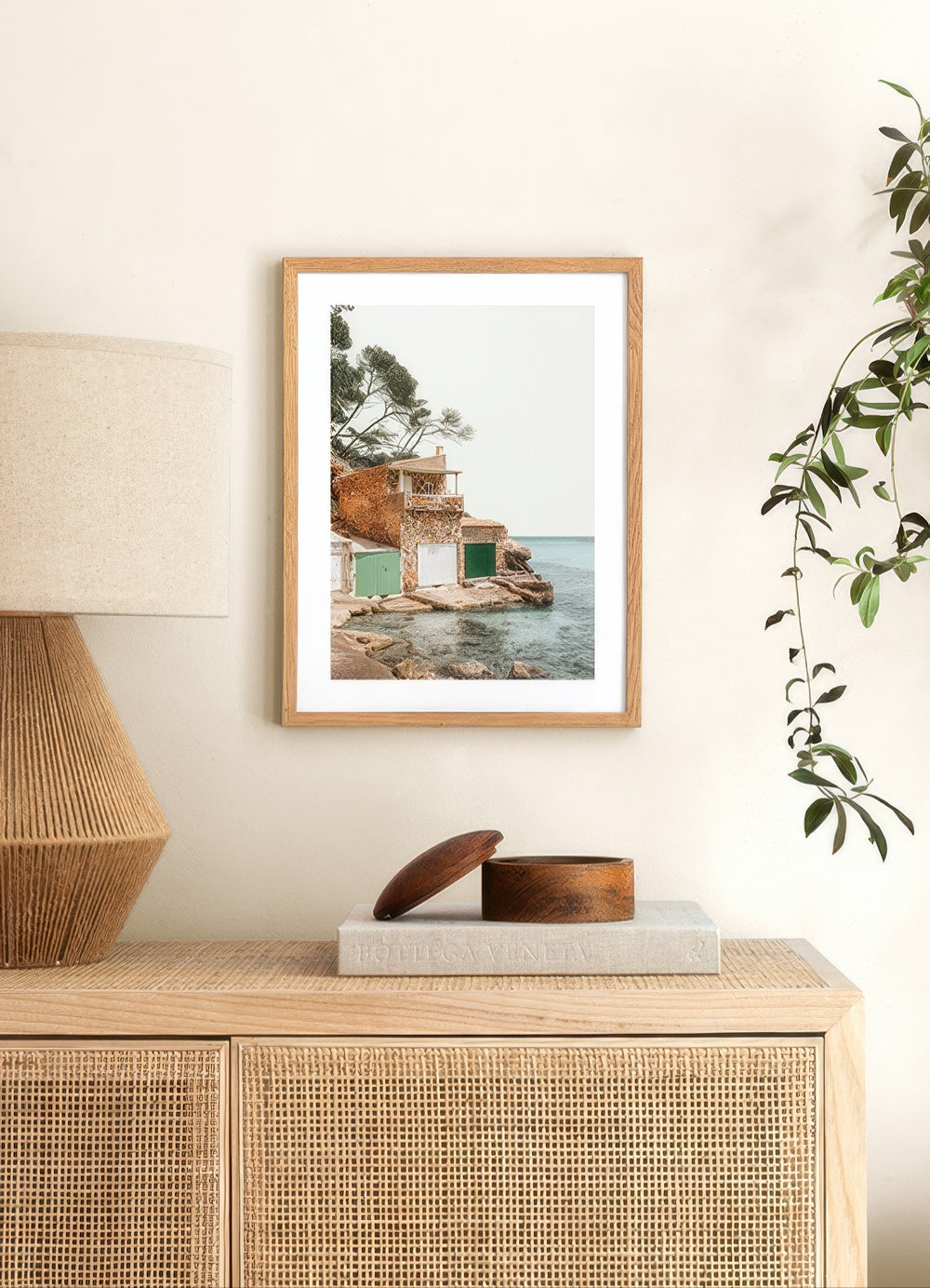 Mediterranean Boat House Print