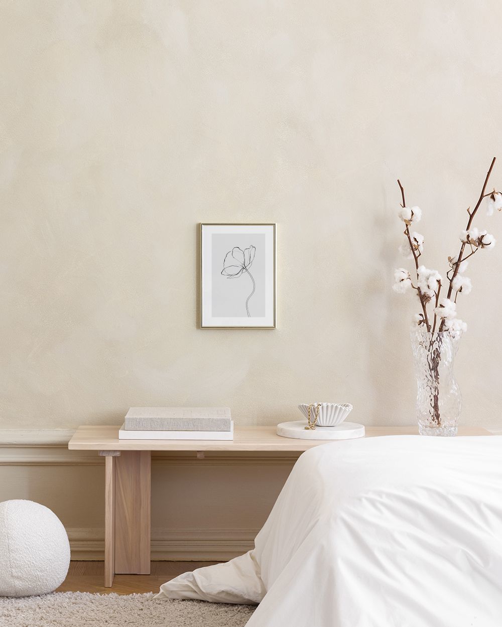 Line Poppy Print