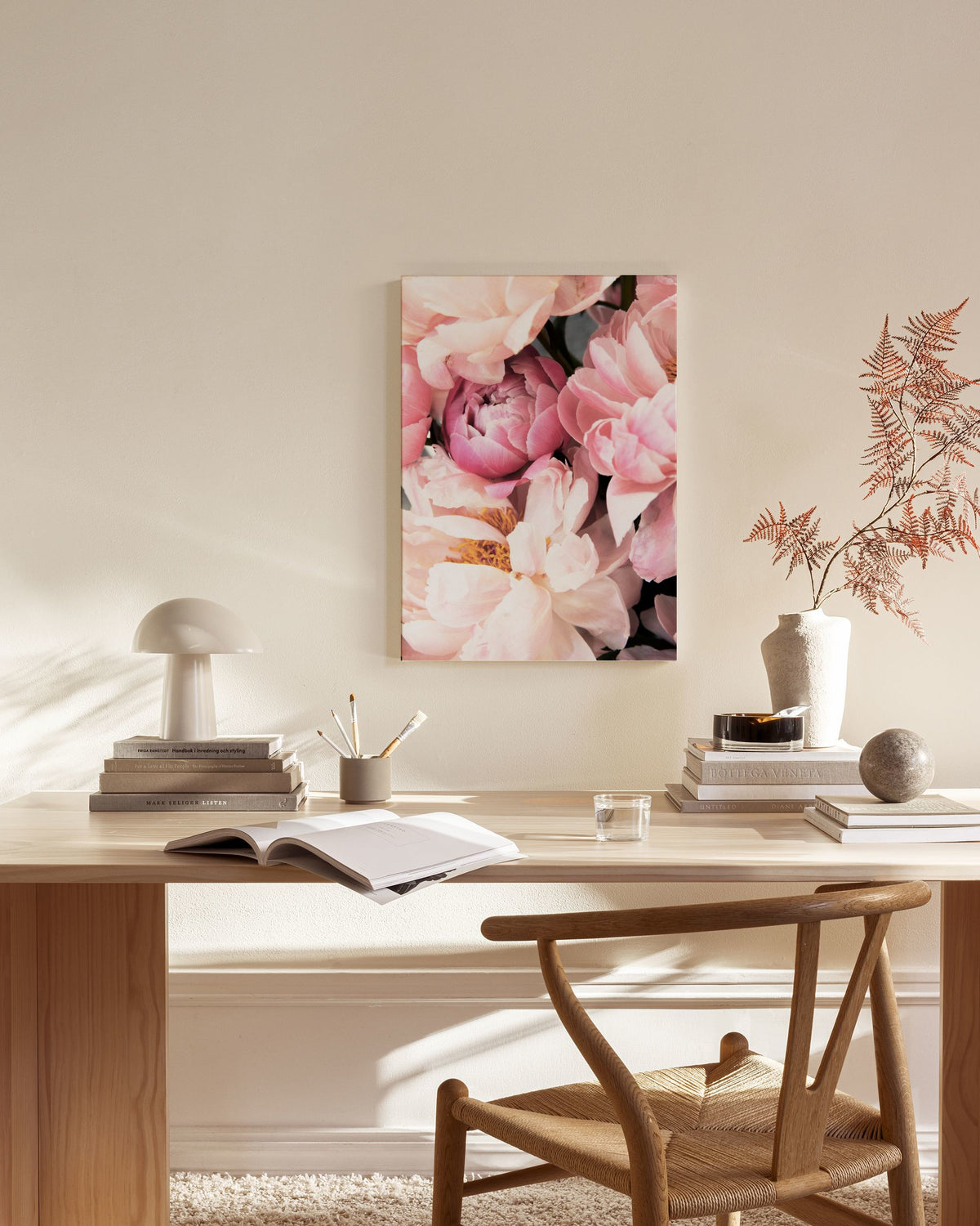 Pink Peonies No2 Canvas print