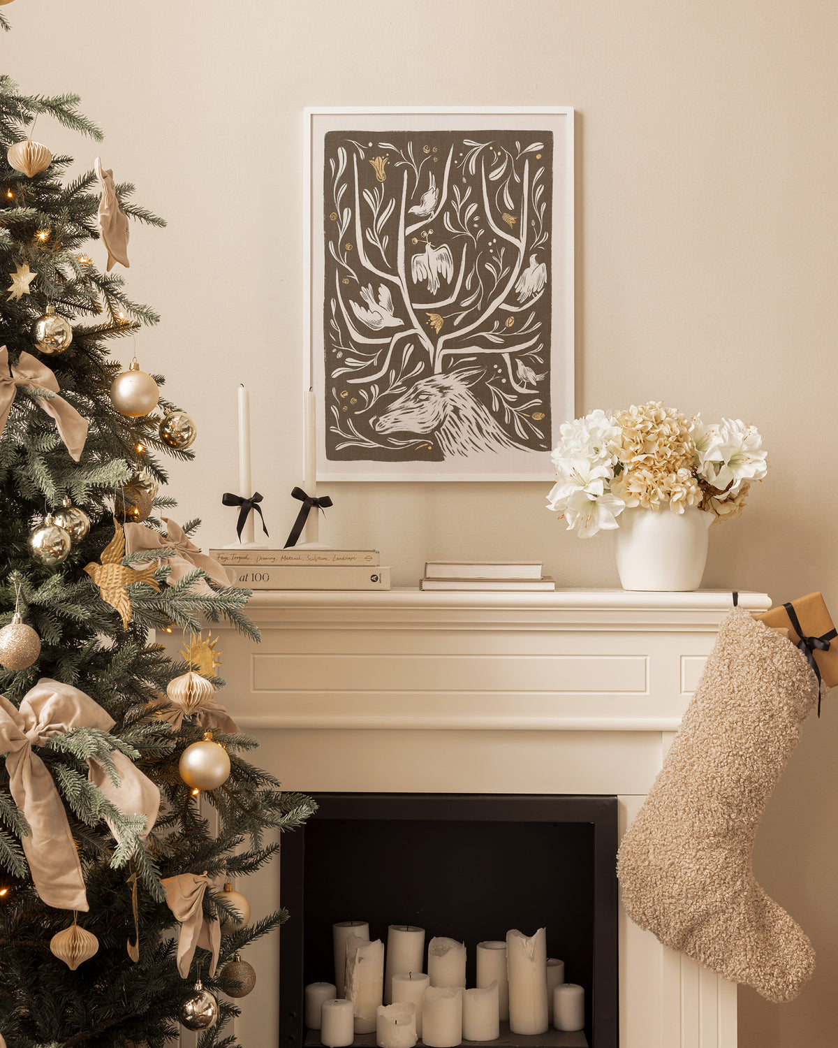Antler Garden Print