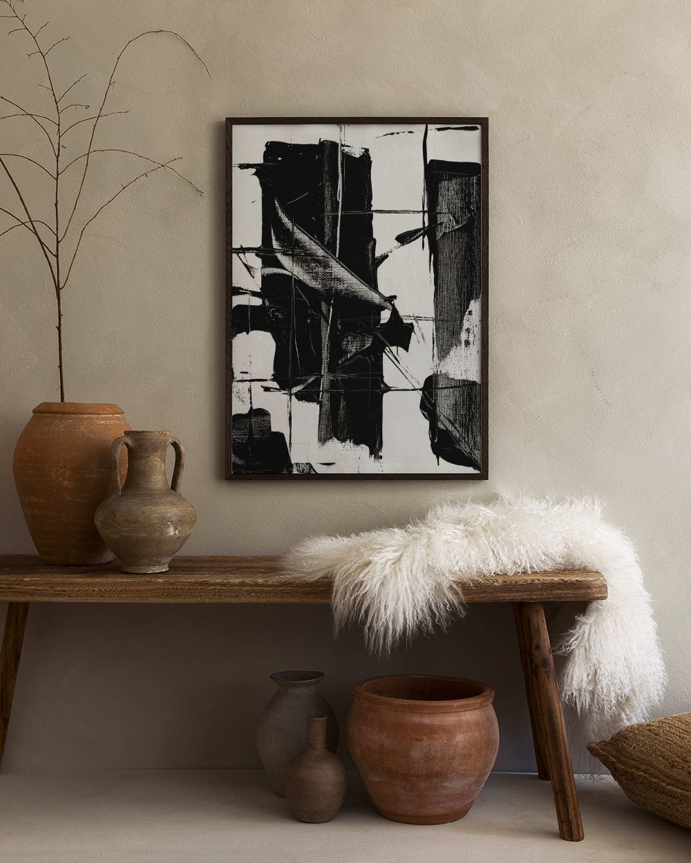Dramatic Black Print